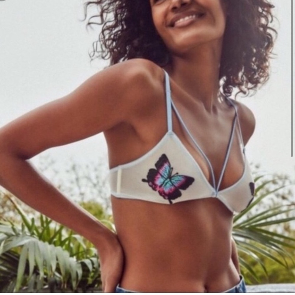 NWT Urban outfitters butterfly embroidered bralette size S